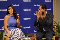 Krish and Shriya Saran at Facebook office